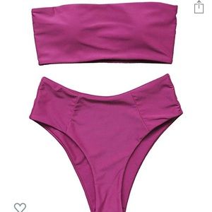 Cheeky High Leg Bandeau Bikini